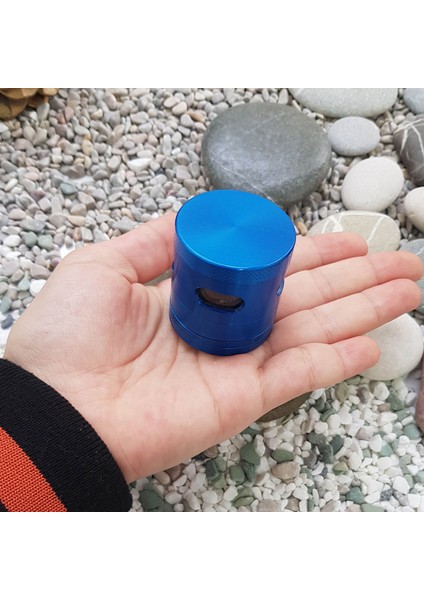 Mini Boy Gri Renk 40 mm. Grinder Herbal Parçalayıcı pt96gr