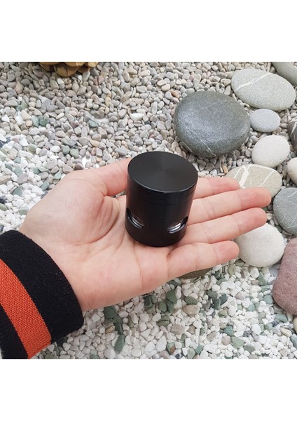 Mini Boy Gri Renk 40 mm. Grinder Herbal Parçalayıcı pt96gr