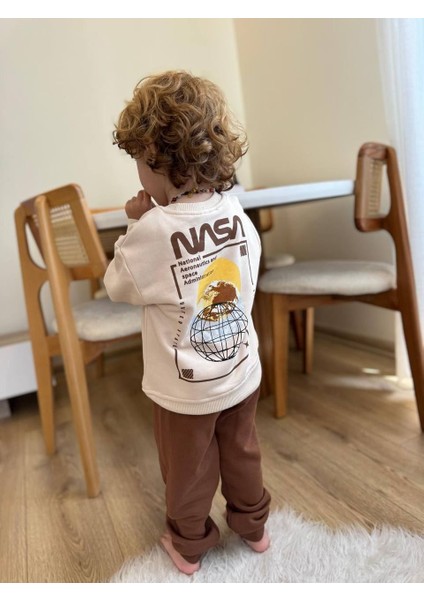 Nasa Baskılı 2 Li takım - Antrasit - Kahverengi fiyatları