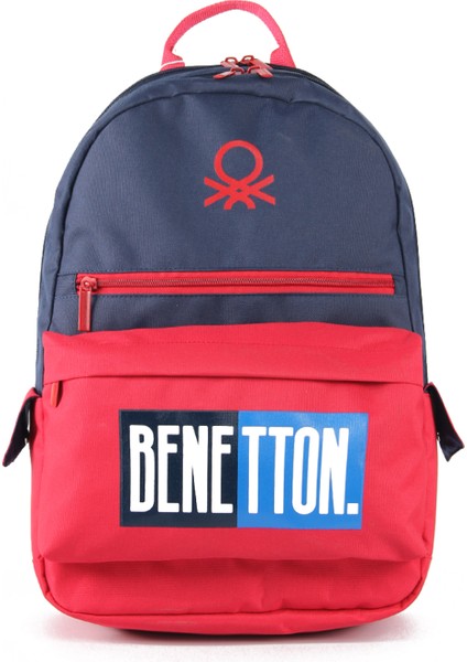 Unıted Colors Of Benetton. Çift Bölmeli Sırt Çantası 03789