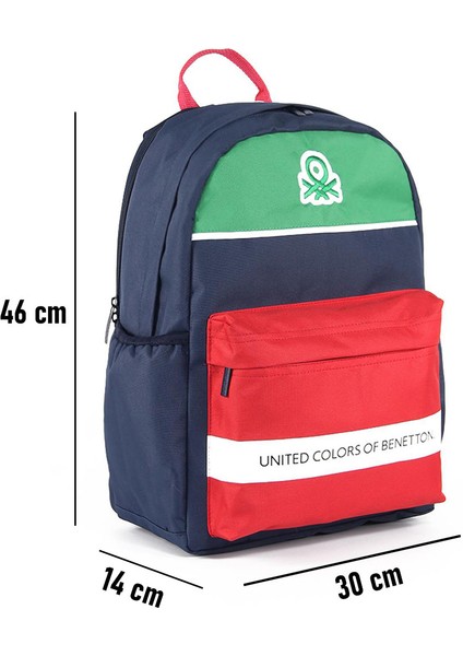 Unıted Colors Of Benetton. Çift Bölmeli Sırt Çantası 03860