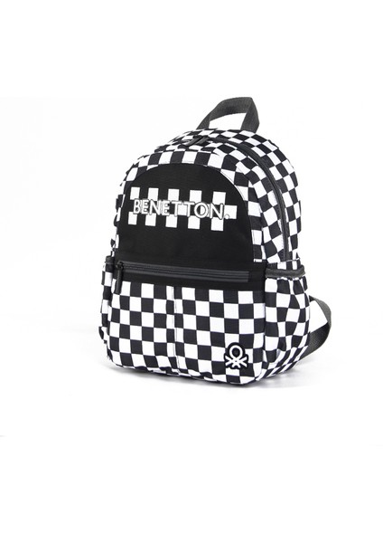 Anaokul Çantası Ayarlanabilir Omuz Askısı ile 34x27x12 cm Siyah Beyaz modelleri