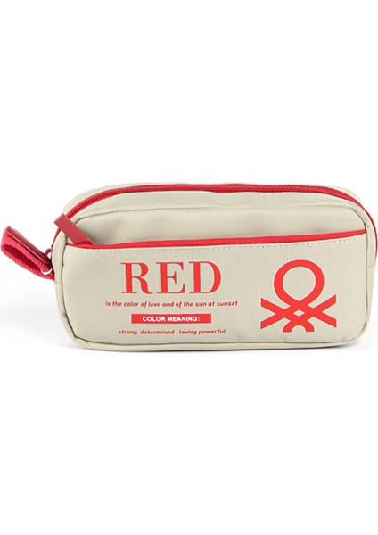 Unıted Colors Of Benetton. Çift Bölmeli Kalem Çantası 03823