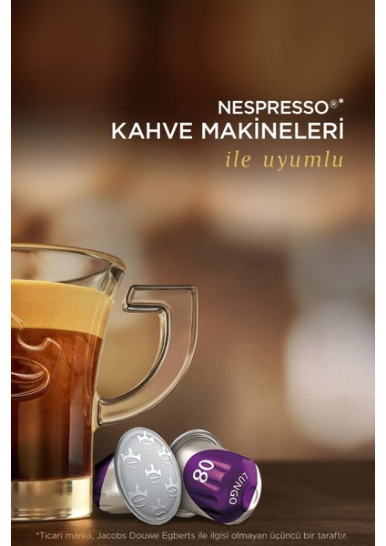 Lungo 8 Intenso Nespresso Uyumlu Alüminyum Kapsül Kahve 10 Adet X 3 Paket