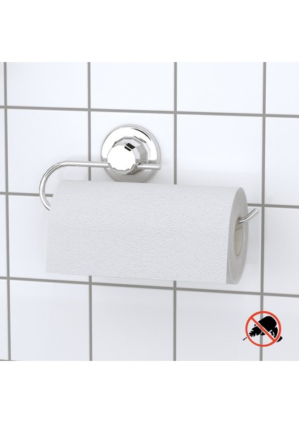 Vakumlu Banyo Mutfak Kağıt Havlu Askısı Krom