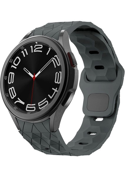 Galaxy Watch 4 5 6 Pro Redclick KRD-116 20MM Futbol Desenli Spor Tasarımlı Silikon Kordon