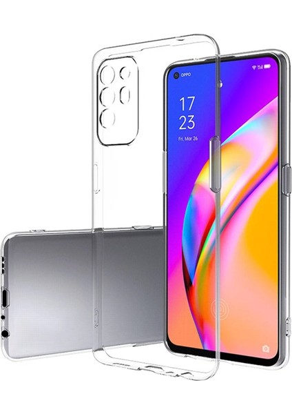 Oppo Reno 5 Lite Kılıf Şeffaf Silikon Kapak - Şeffaf