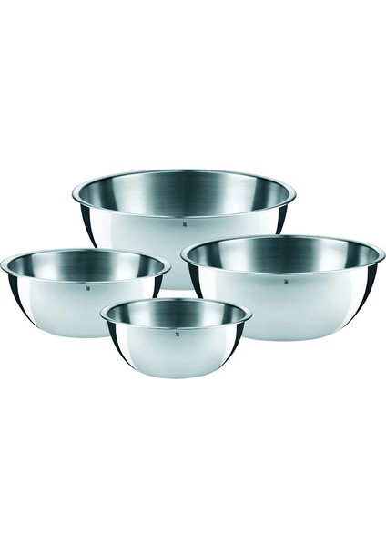Gourmet Mutfak Kaseleri, 4'lü Set, Paslanmaz Çelik, Karıştırma ve Servis Için Ideal