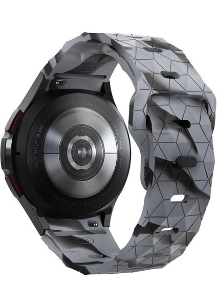 Galaxy Watch 4 5 6 Pro Redclick KRD-116 20MM Futbol Desenli Spor Tasarımlı Silikon Kordon