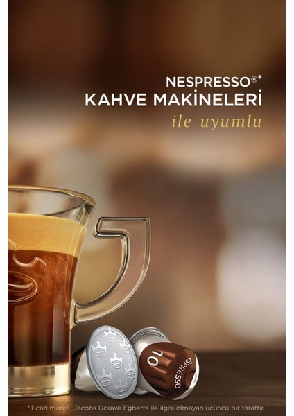 Espresso 10 Intenso Nespresso Uyumlu Alüminyum Kapsül Kahve 10 Adet