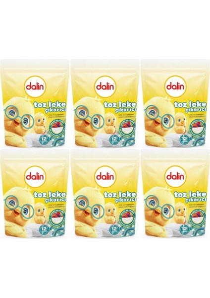 Toz Leke Çıkarıcı 500GR (Tüm Çamaşırlar / Elde ve Matik) (6 Lı Set)