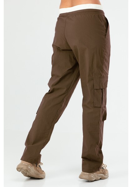 Kahverengi Regular Kargo Cep Düz Paça Kadın Eşofman Alt SD0942 fırsatları