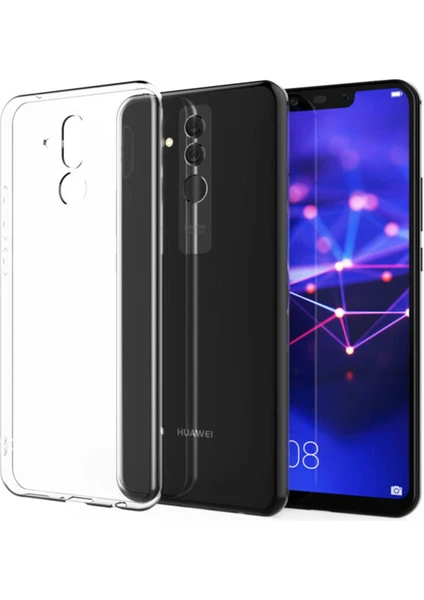 Denza Case Huawei Mate 20 Lite Kılıf Şeffaf Silikon Kapak - Şeffaf