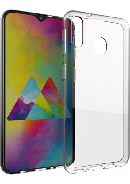 Samsung Galaxy M30 Kılıf Şeffaf Silikon Kapak - Şeffaf