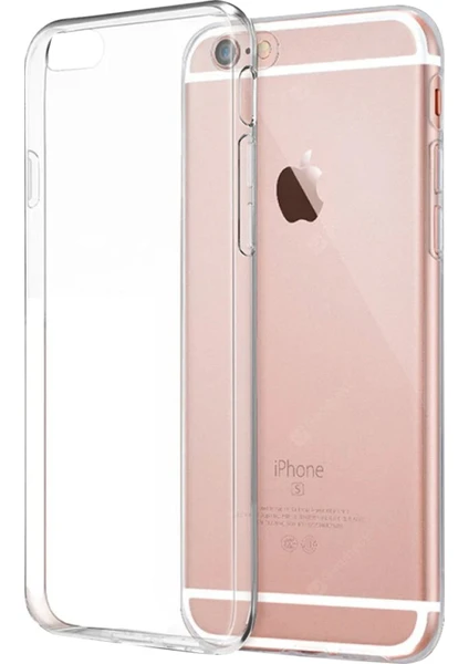 Denza Case Apple iPhone 6 Kılıf Şeffaf Silikon Kapak - Şeffaf