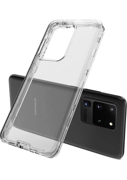 Denza Case Samsung Galaxy S20 Kılıf Şeffaf Silikon Kapak - Şeffaf