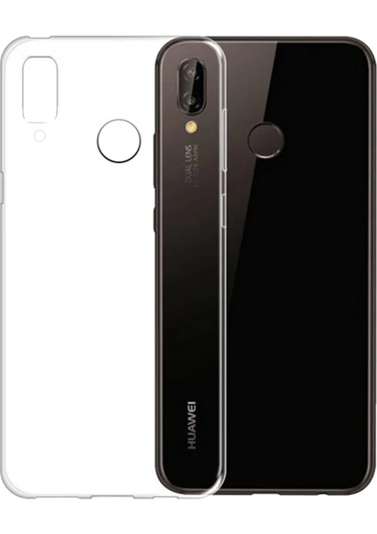 Denza Case Huawei P20 Lite Kılıf Şeffaf Silikon Kapak - Şeffaf