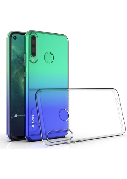 Denza Case Huawei Y6P Kılıf Şeffaf Silikon Kapak - Şeffaf