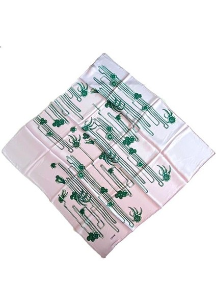 Sura Ipek Eşarp 36756 Pembe Karışık Desen