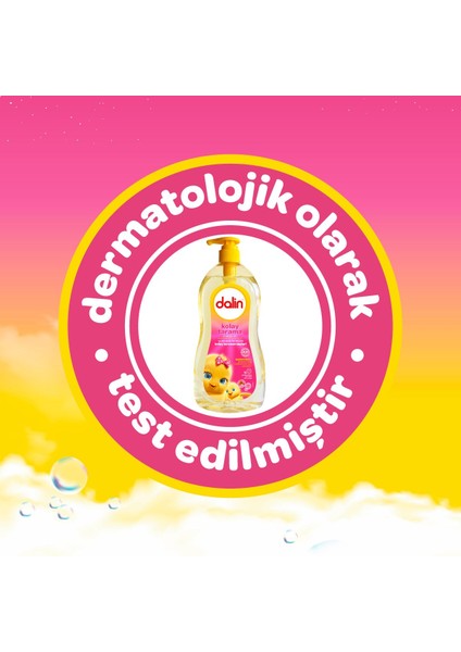 Bebek Şampuanı 700ML Kolay Tarama Badem Özlü Pompalı (6 Lı Set)