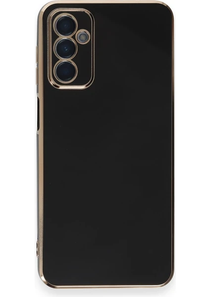 Denza Case Samsung Galaxy A14 Kılıf Parlak Kamera Çıkıntılı Silikon Kılıf - Siyah