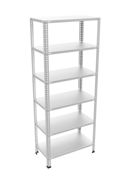 Çelik Raf Burada 6 Katlı Çelik Galvaniz Arşiv Depo Kiler Rafı DX51 Kalite