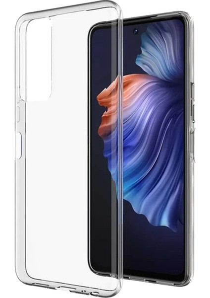 Tecno Camon 18P Kılıf Şeffaf Silikon Kapak - Şeffaf