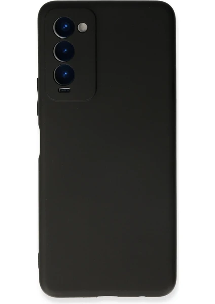 Denza Case Tecno Camon 18P Kılıf Soft Pürüzsüz Silikon Kılıf - Siyah