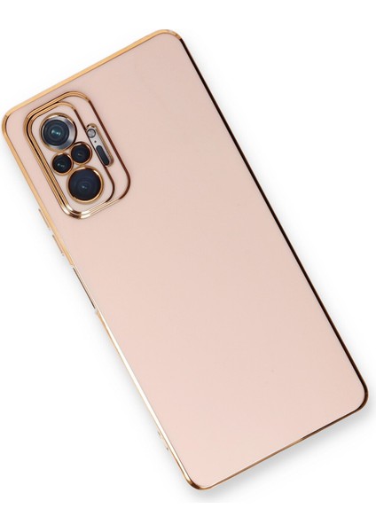 Denza Case Xiaomi Redmi Note 10 Pro Kılıf Parlak Kamera Çıkıntılı Silikon Kılıf - Pembe