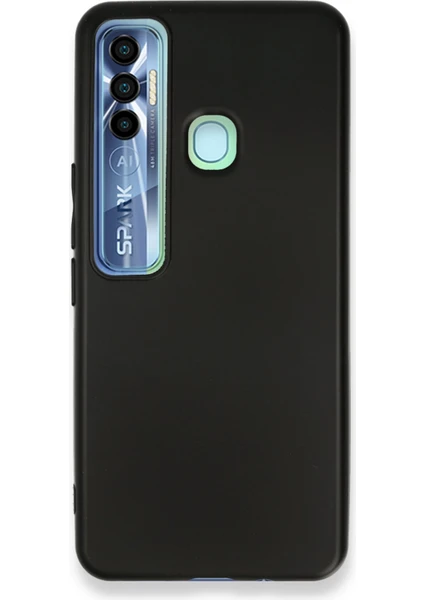 Denza Case Tecno Spark 7 Pro Kılıf Soft Pürüzsüz Silikon Kılıf - Siyah