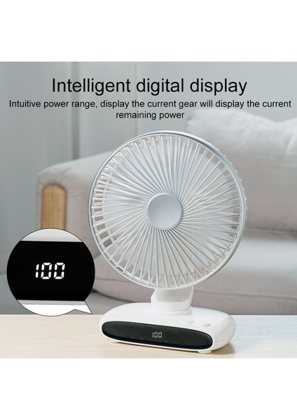 N702 Akıllı Dijital Ekran Salınımlı Fan (Yurt Dışından)