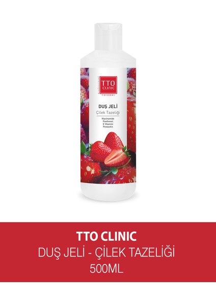 Clınıc Duş Jeli - Çilek Tazeliği 500 ml