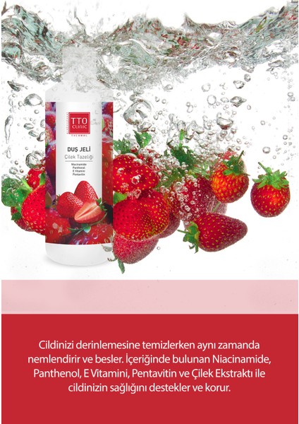 Clınıc Duş Jeli - Çilek Tazeliği 500 ml