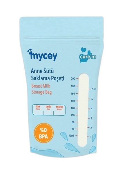 Mycey Anne Sütü / Süt Saklama Poşeti 25 Li Pk Tekli (6 Lı Set)