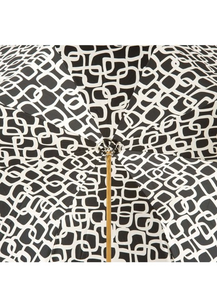 21340/2 Siyah/beyaz Zebra Desenli Şemsiye modelleri