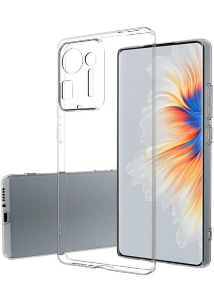 Xiaomi Mi Mix 4 Kılıf Zore Süper Silikon Kapak-Renksiz