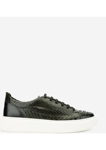 Erkek Deri Sneakers & Spor Ayakkabı 537 3442 Erk Ayk Y24 Hakı Yln
