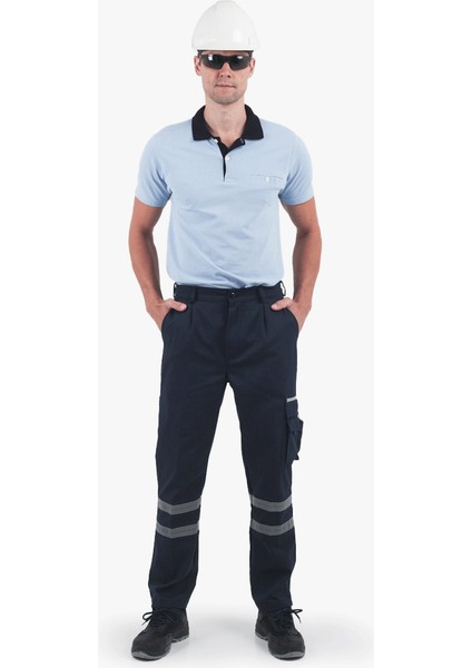 Çift Sıra 3 cm Reflektörlü Pilili Pantolon