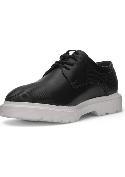 Nstil Erkek Günlük Casual Ayakkabı Damat Bağcıklı Beyaz Tabanlı Benek Detaylı Klasik Kundura K-384 fiyatları