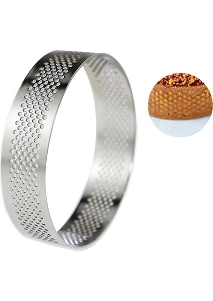 16 Adet 8 cm Paslanmaz Çelik Tartlet Fransız Tatlı Mousse Meyve (Yurt Dışından)