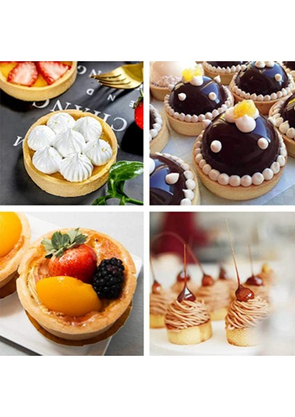 24 Adet Paslanmaz Çelik Tart Halkası, Isıya Dayanıklı Delikli Kek Mus Halkası Yuvarlak Çift Haddelenmiş Tart Halkası Metal Kalıp 10 cm (Yurt Dışından) indirimleri