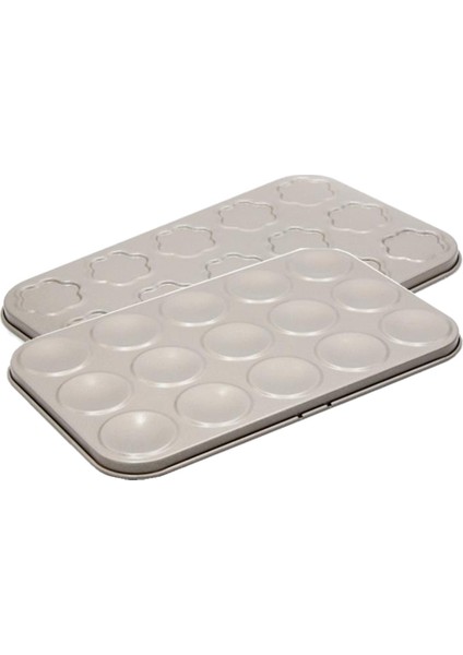 2 Adet Bakeware Muffin Kek Fırın Tavası 35 Delikli Yapışmaz Pasy Aracı (Yurt Dışından)