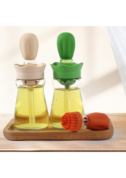 Silikon Fırçalı Yağ Dispenseri Barbekü Yağı Spreyi Gl Şişe Pembe (Yurt Dışından)