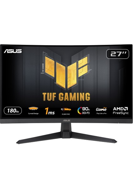 Tuf Gamıng VG27VQ3B 27 Kavıslı Fast Va Freesync 1920X1080 1ms 180HZ Monitör