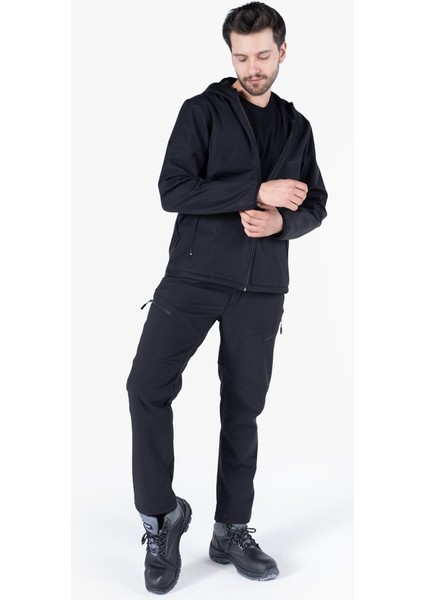 Kapüşonlu Softshell Mont