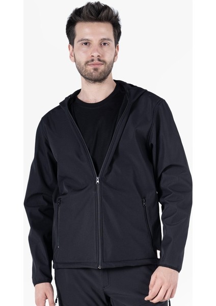 Kapüşonlu Softshell Mont