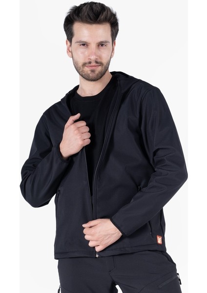 Kapüşonlu Softshell Mont