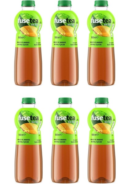 Mango ve Ananas Aromalı Soğuk Çay 1 Lt x 6 Adet