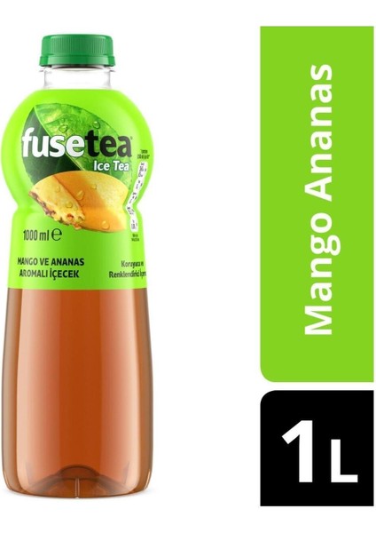 Mango ve Ananas Aromalı Soğuk Çay 1 Lt x 6 Adet