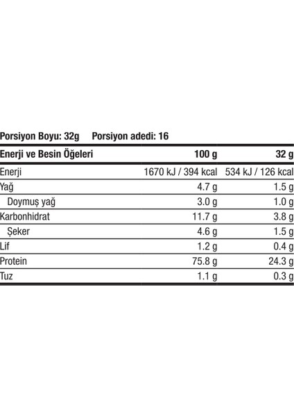 Whey Protein Tozu - 512 G - Çikolata Aromalı - 16 Servis (5g Bcaa +4g Glutamıne +2g Creatıne Içerir)